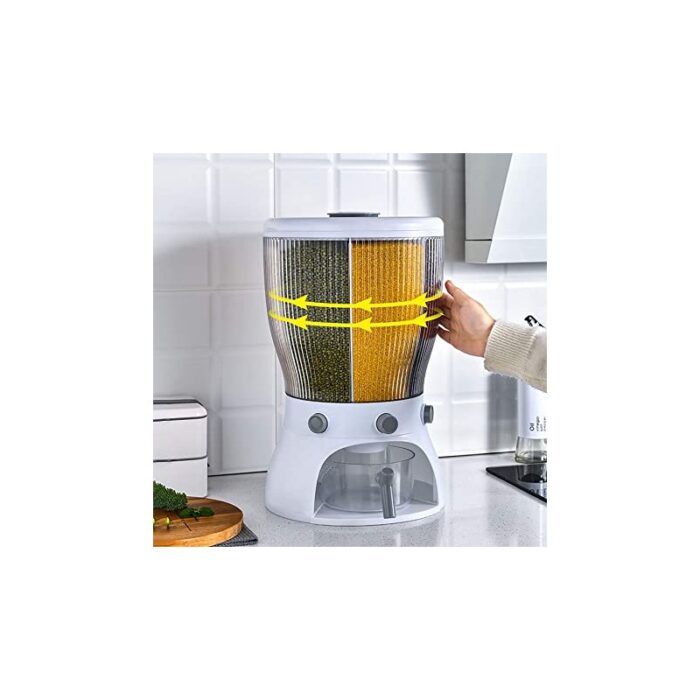 ⁦منظم  رز وكورن فلكس وبقوليات 10 كيلو مقسم⁩ - الصورة ⁦2⁩