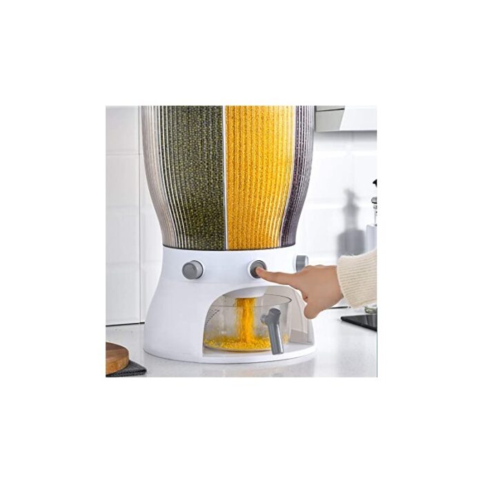 ⁦منظم  رز وكورن فلكس وبقوليات 10 كيلو مقسم⁩ - الصورة ⁦5⁩