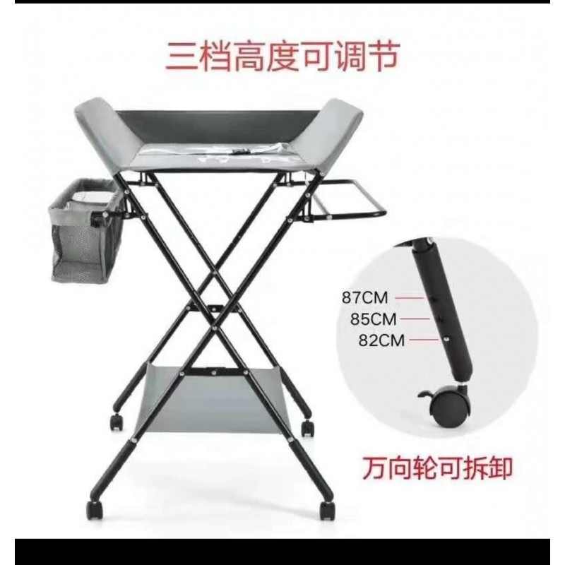 ⁦تخت اطفال مع حماله وعلاقه للملابس⁩ - الصورة ⁦1⁩