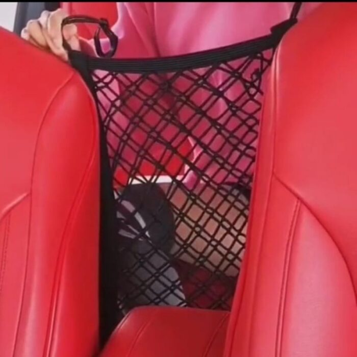 ⁦شبك بين كراسي السيارات الاغراض والاطفال⁩ - الصورة ⁦2⁩