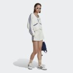 ⁦adidas Womens' Crop Towel Terry Cardigan - White- سويت شيرت اديداس كروب تويل للنساء لون أبيض⁩ - الصورة ⁦8⁩