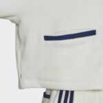 ⁦adidas Womens' Crop Towel Terry Cardigan - White- سويت شيرت اديداس كروب تويل للنساء لون أبيض⁩ - الصورة ⁦10⁩