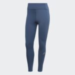 بنطال ضيق رياضي من اديداس للنساء لون أزرق Own The Run 7/8 Running Tights