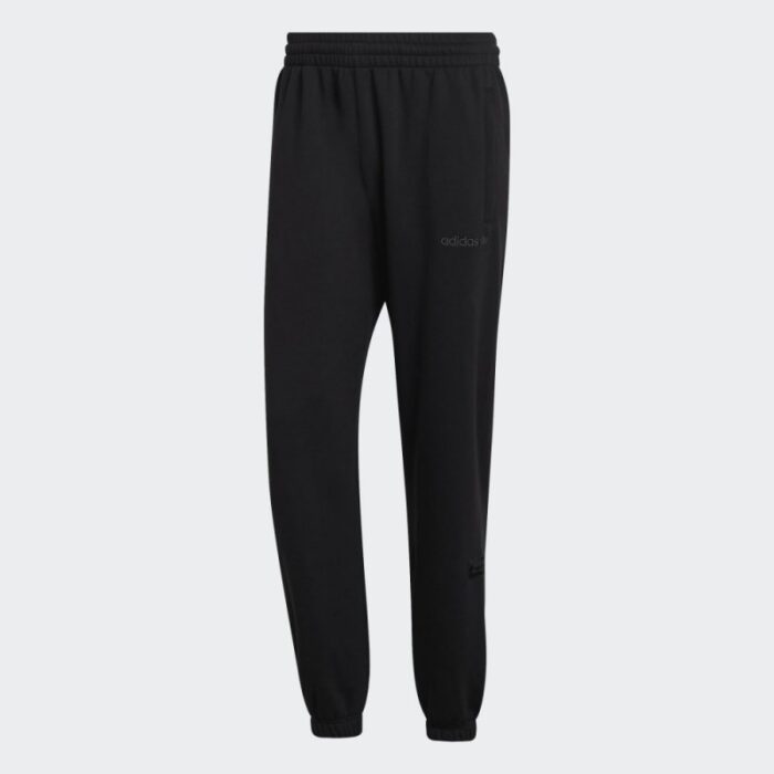 ⁦بنطلون رياضي كاجوال من اديداس للنساء لون أسود Adidas TREFOIL LINEAR SWEAT PANTS⁩ - الصورة ⁦2⁩
