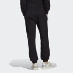 ⁦بنطلون رياضي كاجوال من اديداس للنساء لون أسود Adidas TREFOIL LINEAR SWEAT PANTS⁩ - الصورة ⁦4⁩