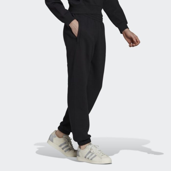 ⁦بنطلون رياضي كاجوال من اديداس للنساء لون أسود Adidas TREFOIL LINEAR SWEAT PANTS⁩ - الصورة ⁦6⁩