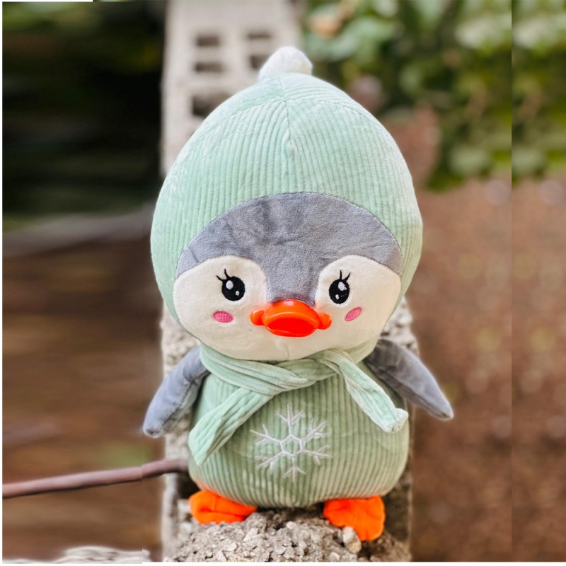 ⁦لعبة قماشية بطريق حجم كبير لون اخضر⁩ - الصورة ⁦1⁩