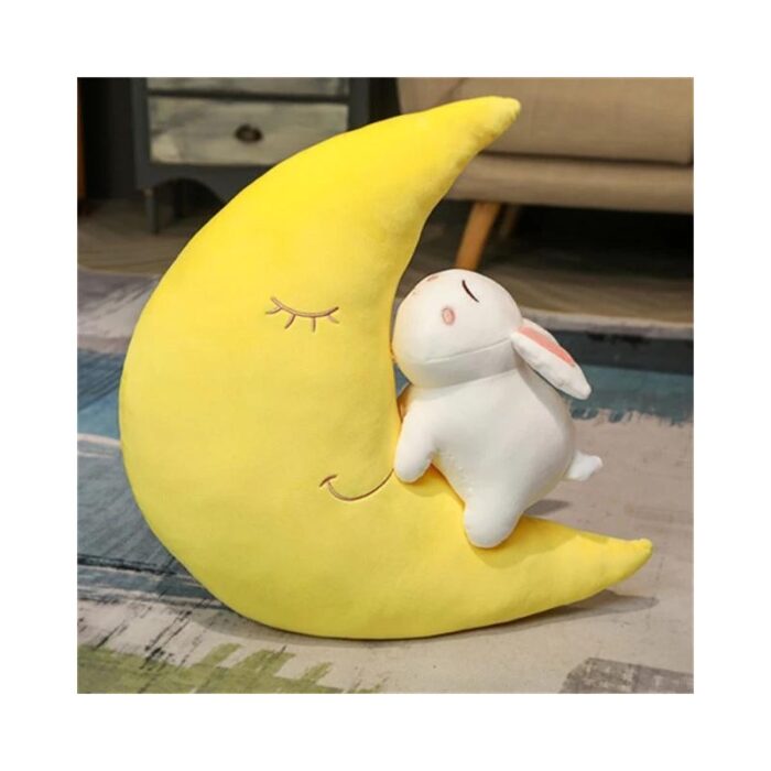 ⁦لعبة قماشية قمر مع ارنب 50 سم⁩ - الصورة ⁦1⁩