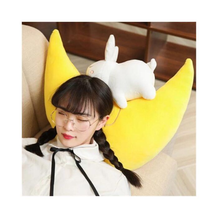 ⁦لعبة قماشية قمر مع ارنب 50 سم⁩ - الصورة ⁦4⁩