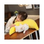 ⁦لعبة قماشية قمر مع ارنب 50 سم⁩ - الصورة ⁦5⁩