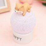 ⁦تحفة طابة شبك مع دب مضيئة⁩ - الصورة ⁦2⁩