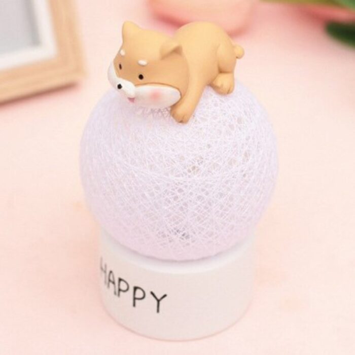 ⁦تحفة طابة شبك مع دب مضيئة⁩ - الصورة ⁦2⁩