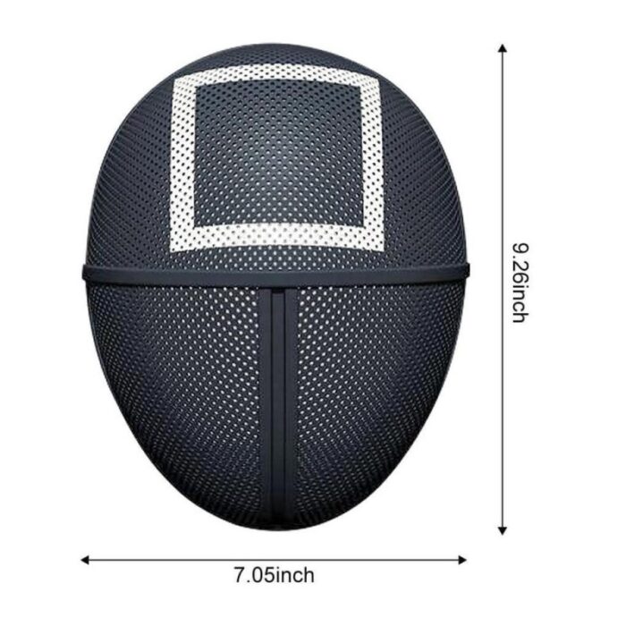 ⁦قناع وجه بلاستيكي لعبة الحبار مربع⁩ - الصورة ⁦2⁩