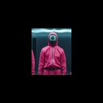 ⁦قناع وجه بلاستيكي لعبة الحبار مربع⁩ - الصورة ⁦5⁩