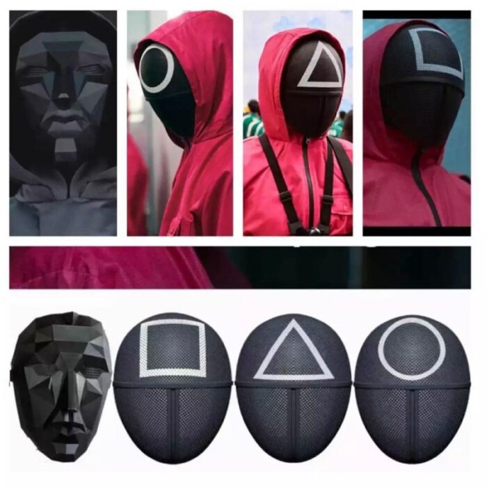 10315081_67db603fec749 قناع وجه بلاستيكي لعبة الحبار مثلث - الصورة 1