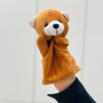 ⁦دمية مسرح يد على شكل دب بني⁩ - الصورة ⁦4⁩