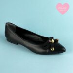 ⁦باليه ستاتي زحاف لون أسود⁩ - الصورة ⁦3⁩