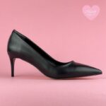 ⁦كعب ستاتي لون اسود⁩ - الصورة ⁦2⁩