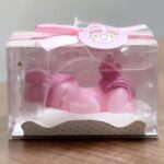 شمعة مجسم شكل بيبي لون زهري