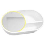 رف حمام مع مراه