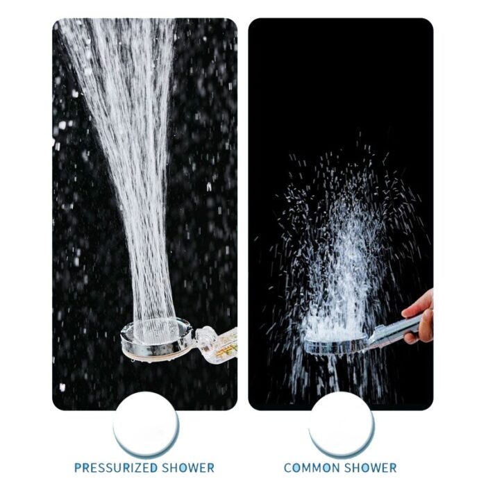 ⁦يد دوش بتقنية الضغط مزود بمروحة تيربو للاستحمام وتدليك الجسم⁩ - الصورة ⁦15⁩