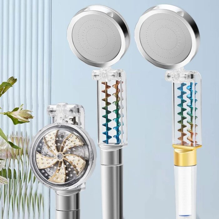 ⁦يد دوش بتقنية الضغط مزود بمروحة تيربو للاستحمام وتدليك الجسم⁩ - الصورة ⁦22⁩