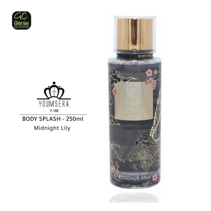 ⁦معطر جسم ميدنايت ليلي من جيني كوليكشن للنساء سعة 250 مل – Midnight Lily By Genie Collection For Women 250ml⁩ - الصورة ⁦1⁩