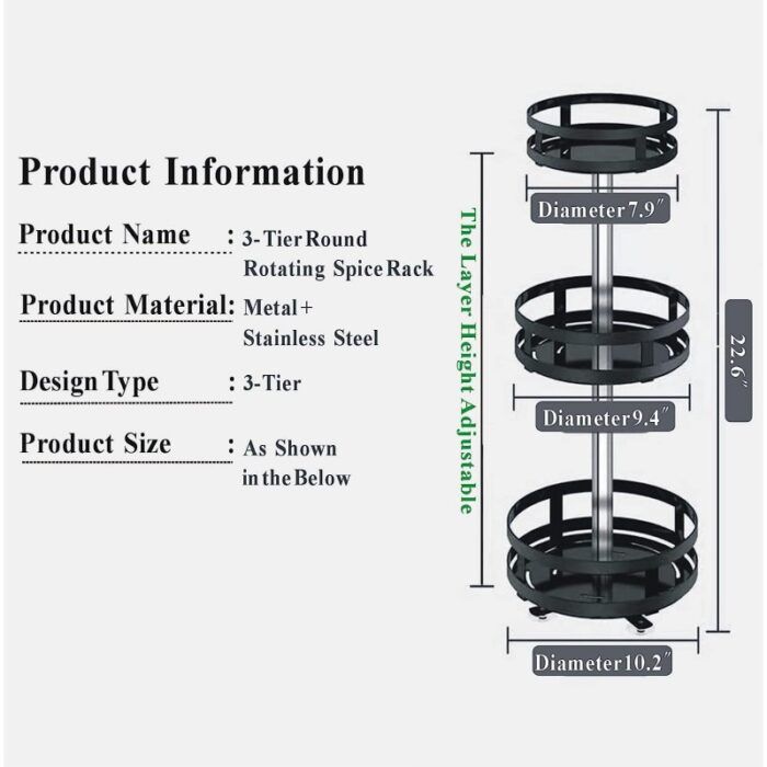 ⁦ستاند دائري 3 طبقات⁩ - الصورة ⁦2⁩