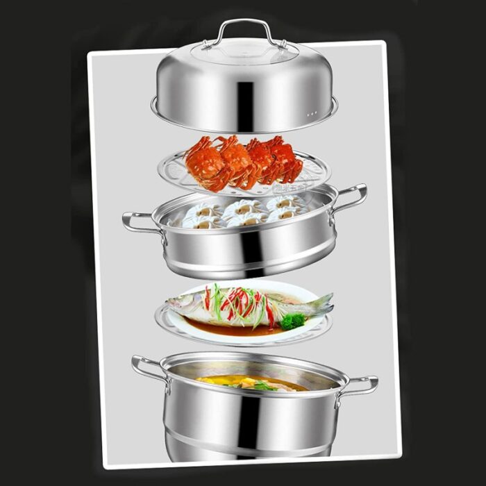 ⁦طنجرة بخار 24 سم⁩ - الصورة ⁦3⁩