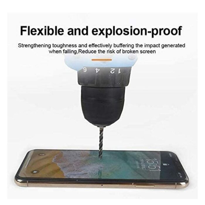 ⁦زجاج حماية مرن ضد الكسر ايفون FULL SCREEN 13⁩ - الصورة ⁦3⁩