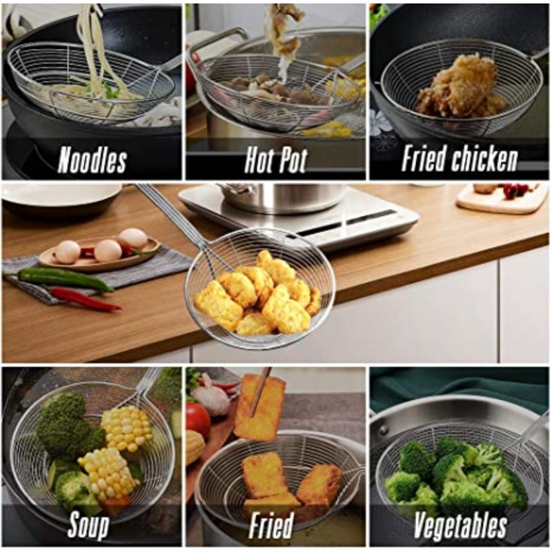 ⁦مغرفة قلي ستيل حجم كبير⁩ - الصورة ⁦1⁩