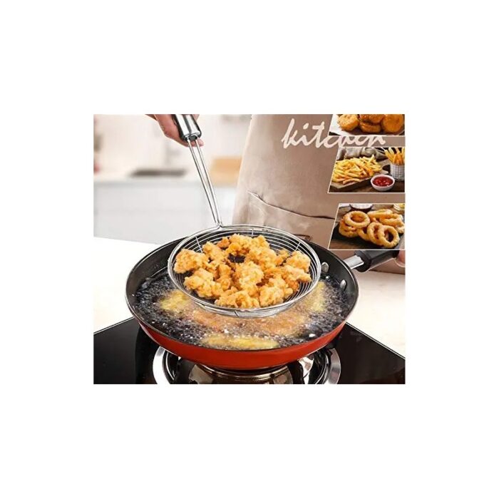 ⁦مغرفة قلي ستيل حجم كبير⁩ - الصورة ⁦3⁩