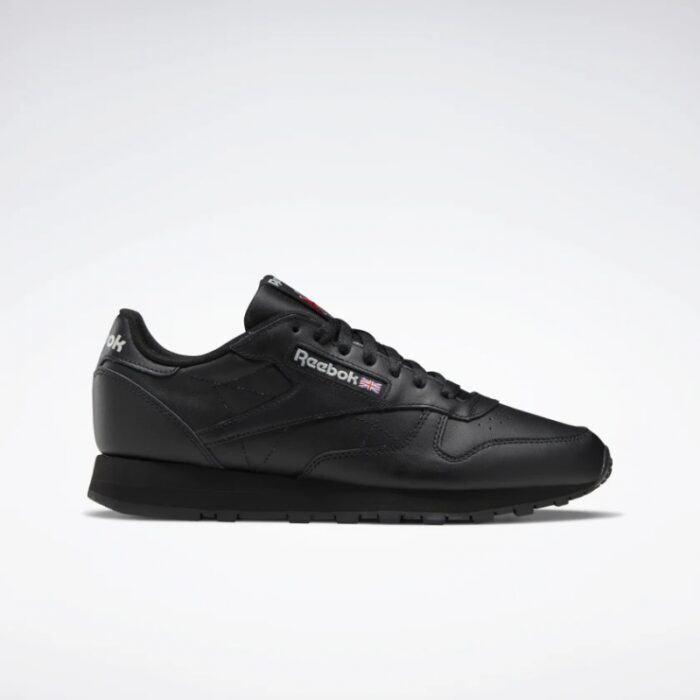 ⁦Reebok Unisex Classic Leather Trainers Shoes- حذاء ريبوك كلاسيك ليذر للجنسين لون أسود⁩ - الصورة ⁦3⁩