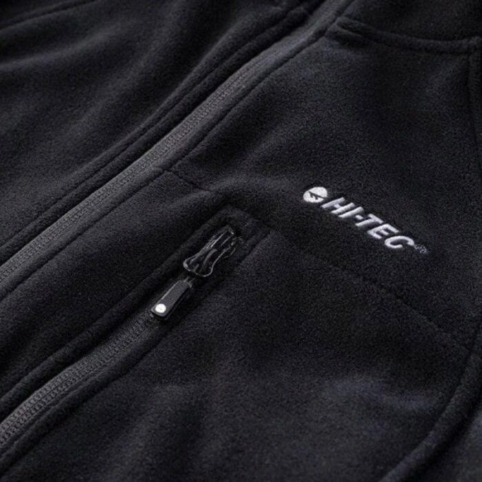 10316413_67db640cb0939 Hi-Tec Mens' Monar Polar Full Zip Fleece Jacket جاكيت هاي تك مونار بولر فل فليس من هاي-تيك لون أسود - الصورة 1