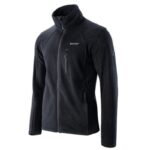 ⁦Hi-Tec Mens' Monar Polar Full Zip Fleece Jacket  جاكيت هاي تك مونار بولر فل فليس من هاي-تيك لون أسود⁩ - الصورة ⁦2⁩
