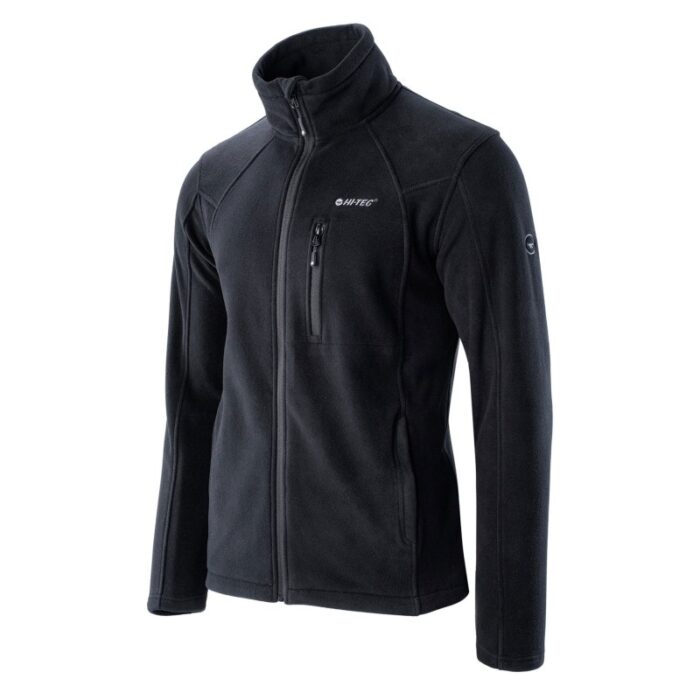 ⁦Hi-Tec Mens' Monar Polar Full Zip Fleece Jacket  جاكيت هاي تك مونار بولر فل فليس من هاي-تيك لون أسود⁩ - الصورة ⁦3⁩