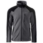 ⁦Hi-Tec Monar Full Zip Fleece Jacket  جاكيت مونار فل فليس من هاي-تيك لون أسود ورمادي⁩ - الصورة ⁦6⁩