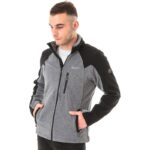 ⁦Hi-Tec Monar Full Zip Fleece Jacket  جاكيت مونار فل فليس من هاي-تيك لون أسود ورمادي⁩ - الصورة ⁦9⁩