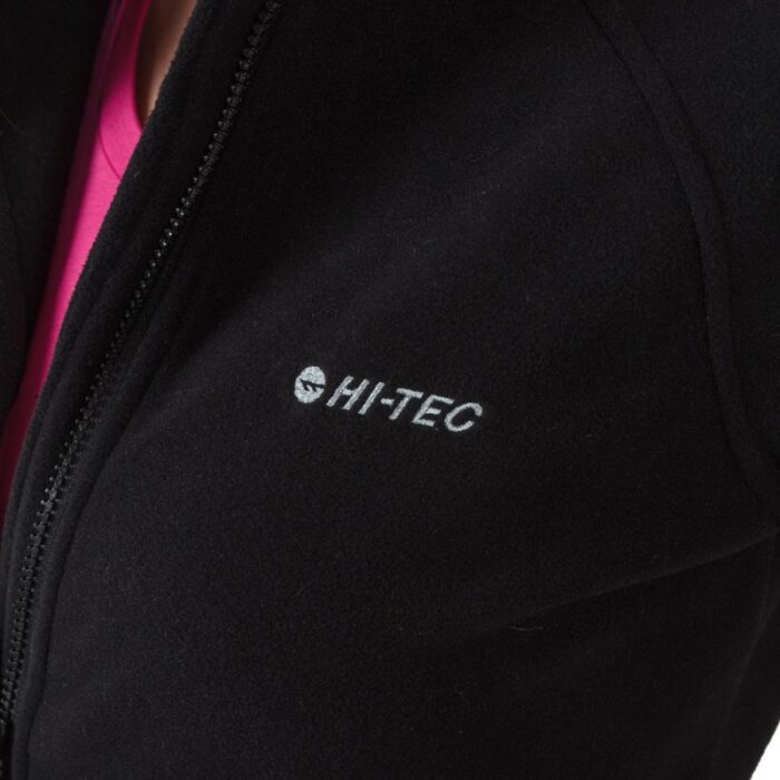 ⁦Hi-Tec Women's Henis Fleece Jacket  جاكيت هنس فليس من هاي-تيك للنساء لون أسود⁩ - الصورة ⁦8⁩