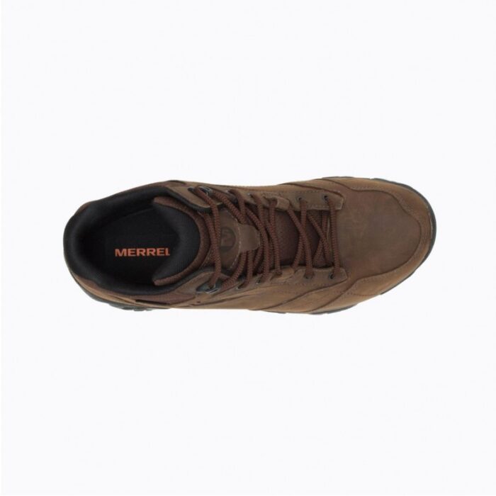 ⁦Merrell Men's Moab Adventure 3 Mid WP Shoes - حذاء ميريل مواب أدفنتشر 3 ميد ووتر بروف للرجال لون بني⁩ - الصورة ⁦3⁩