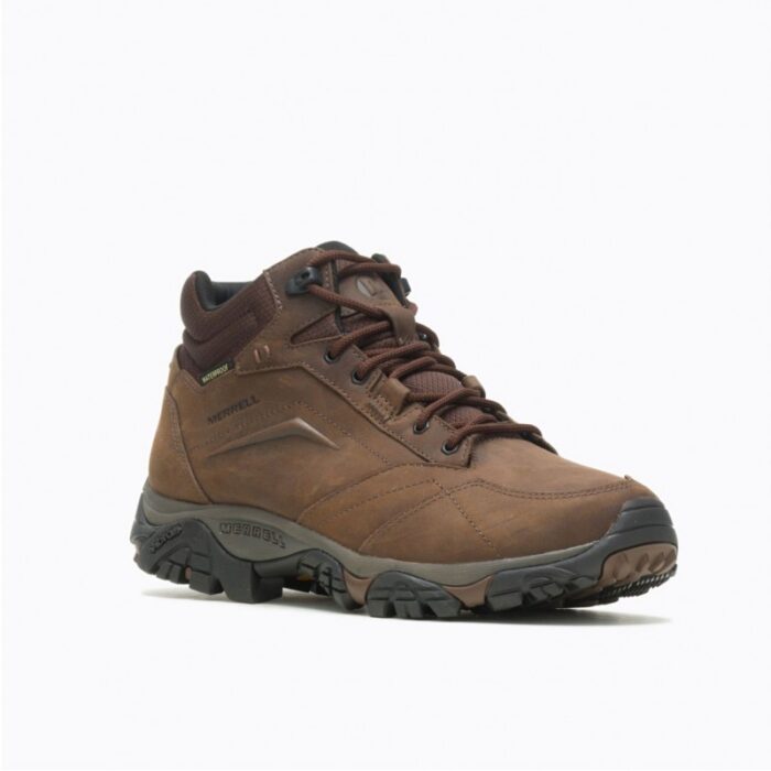 ⁦Merrell Men's Moab Adventure 3 Mid WP Shoes - حذاء ميريل مواب أدفنتشر 3 ميد ووتر بروف للرجال لون بني⁩ - الصورة ⁦4⁩