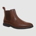 ⁦Hush Puppies Men's Chelsea Casual Leather Shoes - كندرة هاش بابيز تشلسي رسمية جلد ساق طويل للرجال لون بني⁩ - الصورة ⁦2⁩