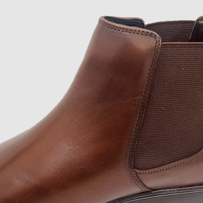 ⁦Hush Puppies Men's Chelsea Casual Leather Shoes - كندرة هاش بابيز تشلسي رسمية جلد ساق طويل للرجال لون بني⁩ - الصورة ⁦4⁩