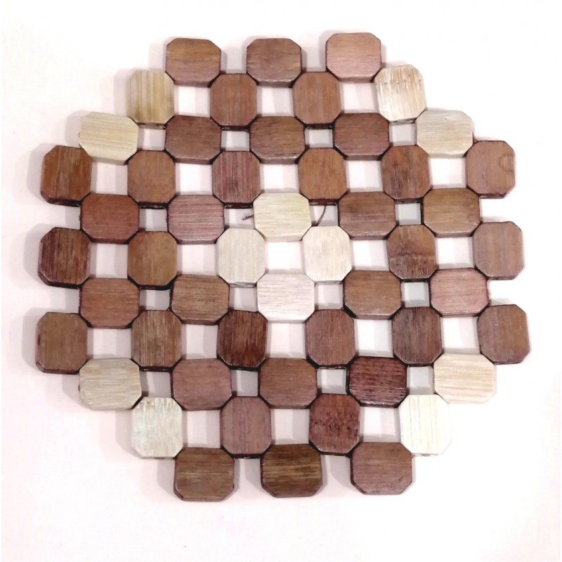 ⁦كوستر بامبو دائري⁩ - الصورة ⁦1⁩