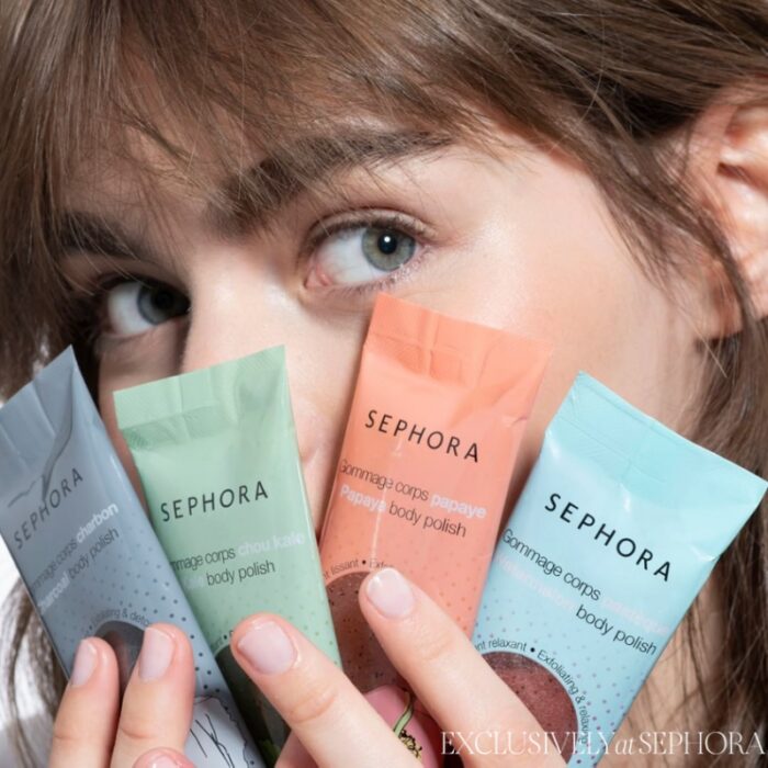 ⁦Sephora Charcoal Body Polish Exfoliating & Smoothing⁩ - الصورة ⁦3⁩