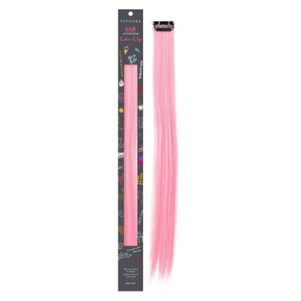 Sephora Color Clip Hair Extensions خصلة شعر لون زهري