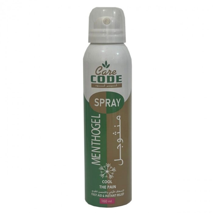 10316863_67db658851cff Care Code Menthogel Spray COOL THE PAIN بخاخ منثوجل للاسعاف الأول و التحسن الفوري 160 مل - الصورة 1