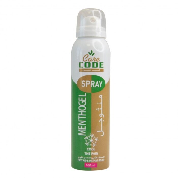 ⁦Care Code Menthogel Spray COOL THE PAIN بخاخ منثوجل للاسعاف الأول و التحسن الفوري 160 مل⁩ - الصورة ⁦3⁩