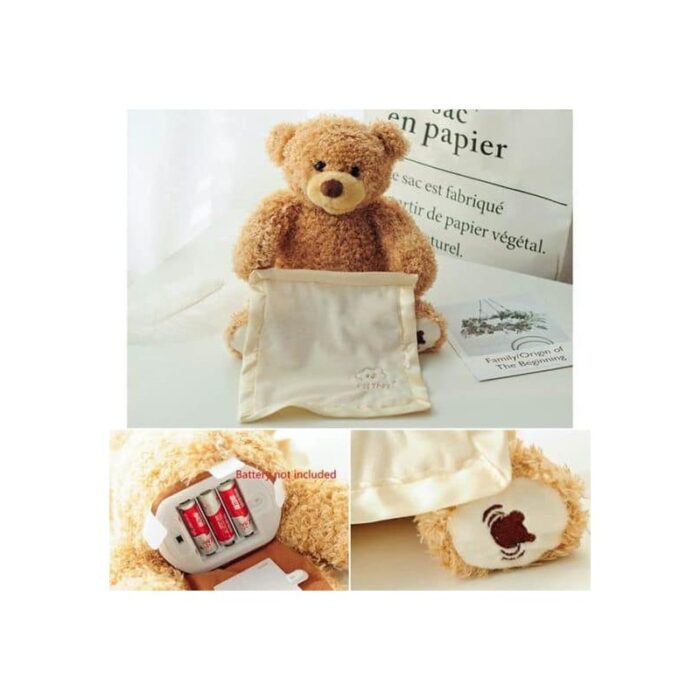 ⁦لعبة قماش الدبدوب الناطق مع منديل من PEEKABOO⁩ - الصورة ⁦6⁩