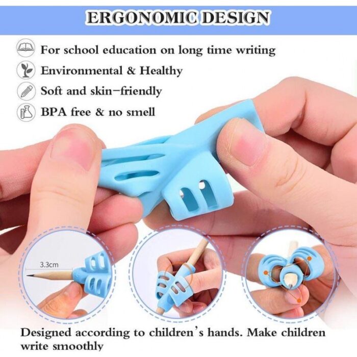 ⁦مسكة قلم سيليكون مساعدة للكتابة⁩ - الصورة ⁦5⁩